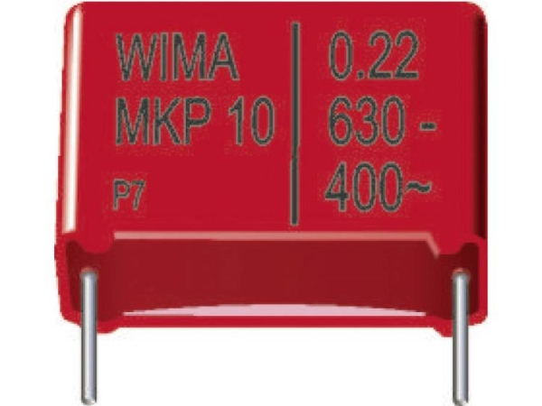 Wima Mkp1t032206f00kssd Folienkondensator 0.22 Μf 1600 V/Dc 20% Radial 27.5 Mm
