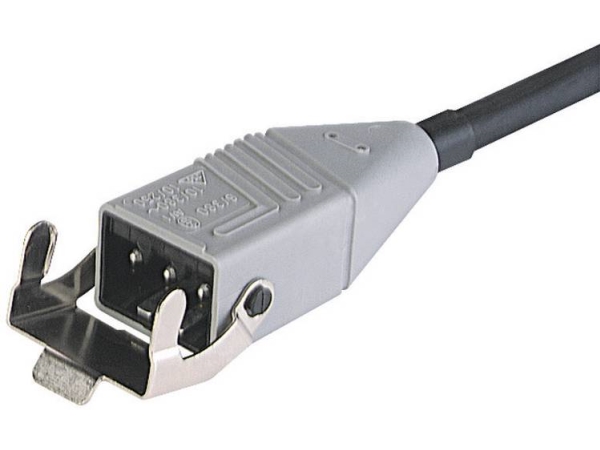 Hirschmann Stas 3K Stromversorgungsanschlusskabel Stromstecker - Offenes Ende Gesamtzahl Der Pole: 3 + Pe Schwarz 1,00 M 1 St