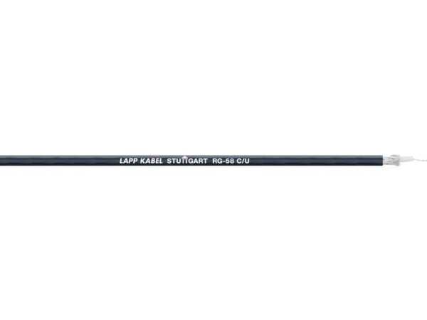 Lapp 2170000/100 Koaxialkabel Außen-Durchmesser: 4.95 Mm Rg58 C/U 50 ? Schwarz 100 M (2170000/100)