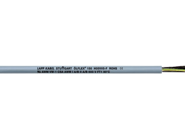 Lapp Ölflex 150 Steuerleitung 7G 0,75 Mm² Grau 15107-75 75 M