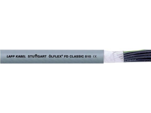 Lapp 26126-100 Schleppkabel Ölflex Fd Classic 810 18 G 0,75 Mm² Grau 100 M