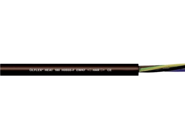 Lapp Ölflex Heat 180 H05ss-F Ewkf Hochtemperaturkabel 2 X 0,75 Mm² Schwarz 46900-500 500 M