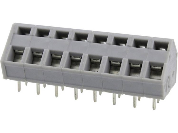 Degson Dg245-5.0-08P-11-00Ah Fjederkraftsklemmeblok 3,31 Mm² Poltal 8 Grå 1 Stk