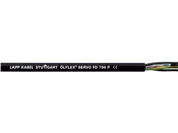 Lapp Ölflex Servo Fd 796 P Servoleitung 4 G 4 Mm² + 2 X 1 Mm² Schwarz 25329-50, 50 M