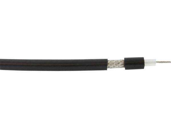 Voka Kabelwerk 300902-01-100 Koaxialkabel Außendurchmesser: 5,40 Mm Rg58 C/U 50 Ω Schwarz 100 M