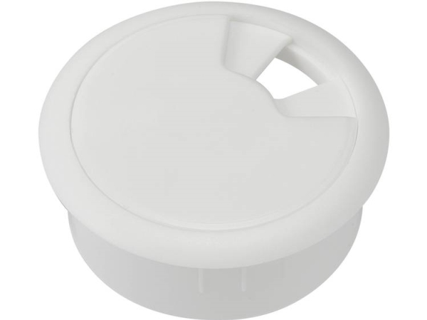 Tru Components 530045 Kabelgennemføring Til Arbejdsplader Abs Hvid 1 Stk