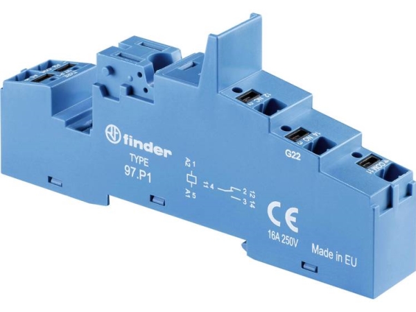 Finder 97.P1 Relaissteckfassung Passend Für Serie: Siemens Serie 3Ra6, Finder Serie 99, Weg Serie Cwci Finder 46.61, Finder 99.02, Finder 86.30.0.024