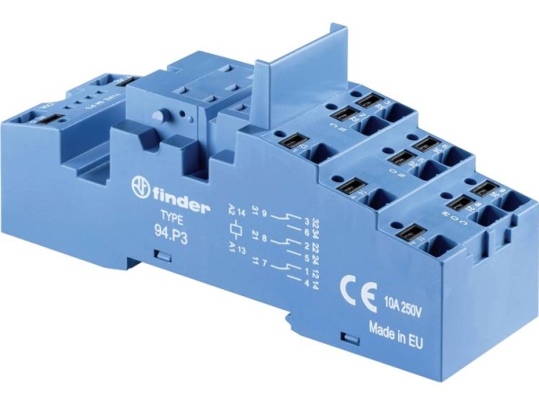 Finder 94.P3 Relæsokkel Passer Til Serie: Weg Serie Cwc , Weg Serie Cwci , Finder Serie 22.32 Finder 55.32, Finder 55.33, Finder 86.30, Finder 094.91