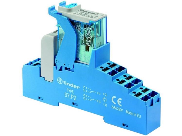 Finder 4C.P2.9.012.0050 Led-Gate-Komponente Nennspannung 12 V/Dc Schaltstrom (Max.) 8 A 2 X Wechsler