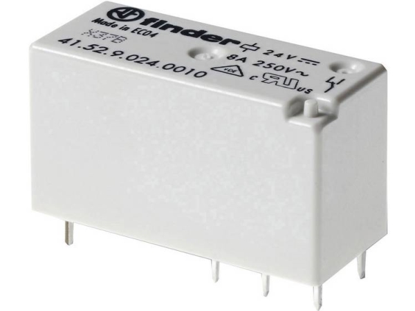 Finder 41.52.9.012.0000 Printrelæ 12 V/Dc 8 A 2 X Omskifter 20 Stk Tube