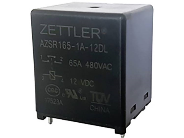 Zettler Electronics Zettler Electronics Printrelæ 12 V/Dc 80 A 1 X Sluttekontakt 1 Stk