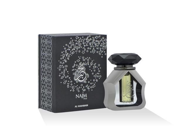 Najm Noir Perfume Oil 18Ml By Al Haramain - Orange Blossom, Vetiver, Vanilla, Musk