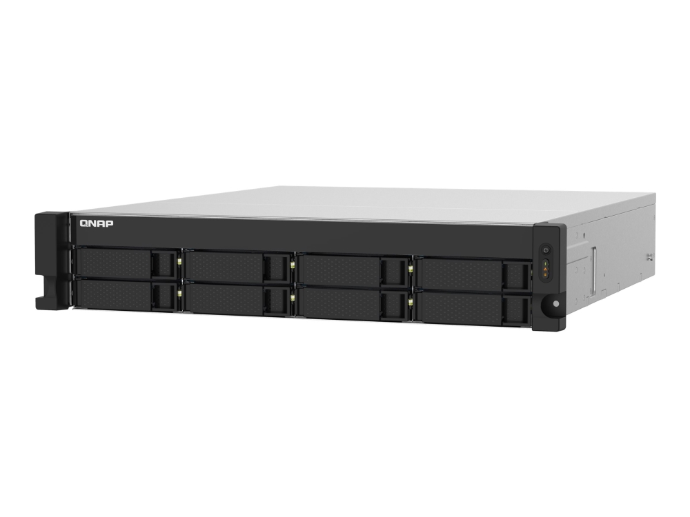 QNAP TS-832PXU - NAS-server - 8 brønner - kan monteres i rack - SATA 6Gb/s - RAID 0, 1, 5, 6, 10, 50, 60, JBOD - RAM 4 GB - Gigabit Ethernet / 2.5 Gigabit Ethernet / 10 Gigabit Ethernet - iSCSI støtte - 2U