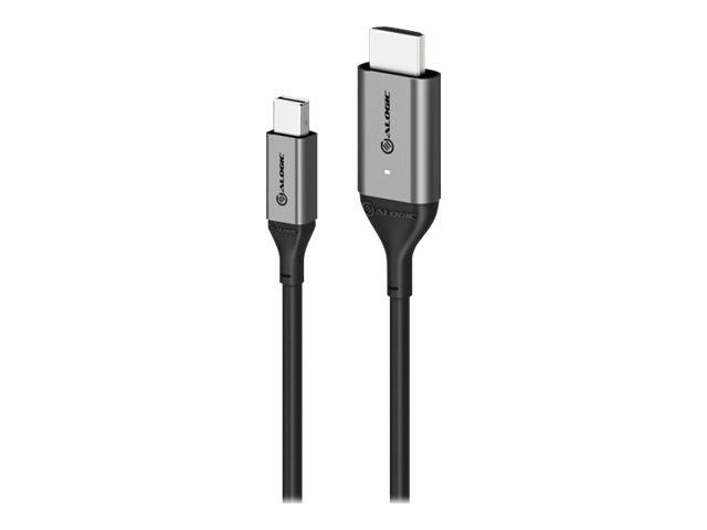 Alogic Ulmdphd02-Sgr, 2 M, Hdmi Typ A (Standard), Mini Displayport, Männlich, Männlich, Gerade