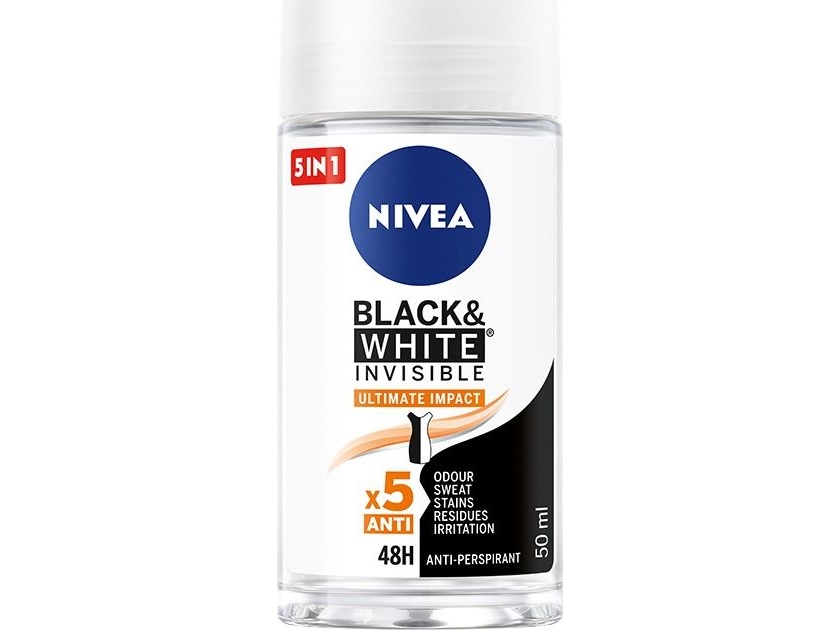 Nivea Nivea Deodorant BLACK & WHITE INVISIBLE Ultimate Impact 5in1 roll-on 50ml | Hudvård - Kroppsvård - Deodorant | GameStuff