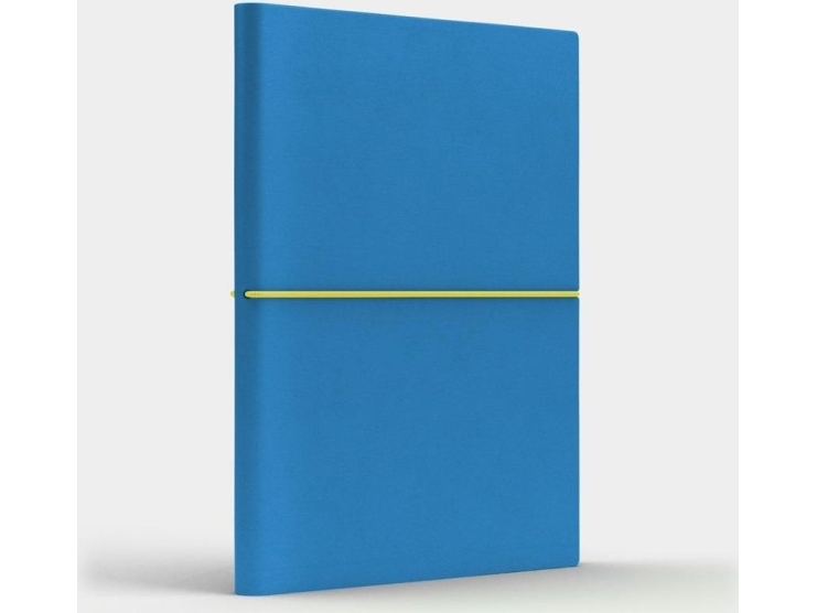 Like U Notizblock B6 Fun S Karo Blau/Zitrone |