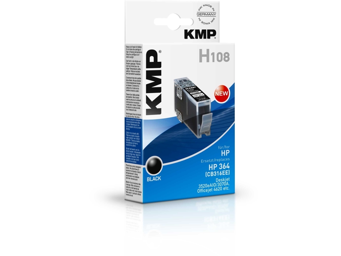 H108 - 15 ml - sort - kompatibel - blækpatron - for HP Deskjet 35XX; Photosmart 55XX, 55XX B111, 65XX, 65XX B211, Wireless B110