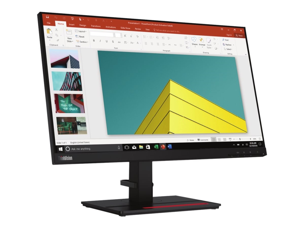 Lenovo ThinkVision P24q-20 - LED-skærm - 23.8 - 2560 x 1440 WQHD @ 60 Hz - IPS - 300 cd/m² - 1000:1 - 4 ms - HDMI, DisplayPort - ravnsort