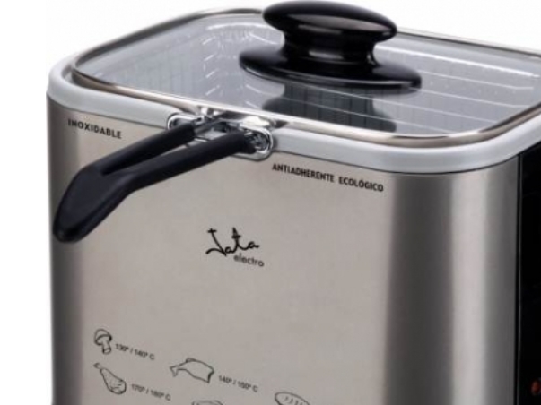 Jata Fr326e, Frituregryde, 1,3 L, Enkelt, Rustfrit Stål, Ptfe, 1000 W