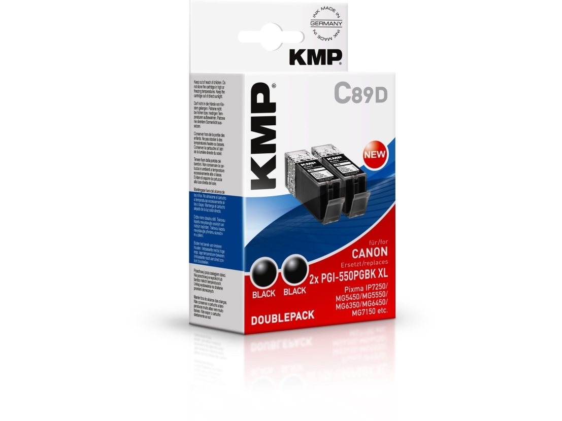 KMP C89D 2 pakker 28 ml - - kompatibel - blækpatron - for Canon PIXMA iP8750, iX6850, MG5550, MG5650, MG6450, MG6650, MG7550, MX725, MX925