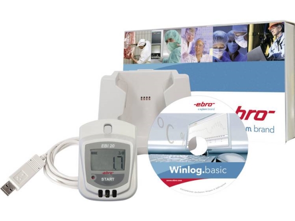 Ebro Ebi 20-Th1-Set Multi-Datalogger Mål Luftfugtighed, Temperatur -30 Til +70 °C 0 Til 100 % Rf