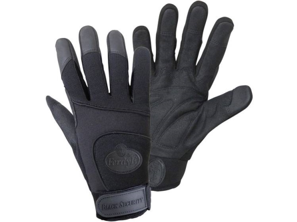 Ferdyf. Black Security Mechanics 1911-9 Clarino Kunstleder Montagehandschuh Größe (Handschuhe): 9, L En 388 Cat Ii 1 Paar