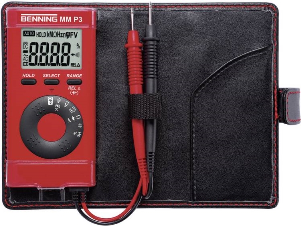 Benning 044084-D Hånd-Multimeter Kalibreret (Dakks) Digital Cat Ii 600 V, Cat Iii 300 V Visning (Anzahl): 4000