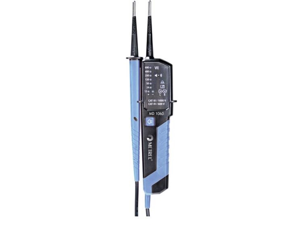 Metrel Md 1060 To-Polet Spændingstester Kalibreret (Iso) Cat Iii 1000 V, Cat Iv 600 V Led, Akustik