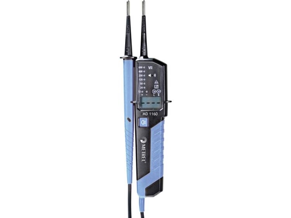 Metrel Md 1160 Zweipoliger Spannungstester, Kalibriert (Iso) Cat Iii 1000 V, Cat Iv 600 V, Lcd, Akustisch