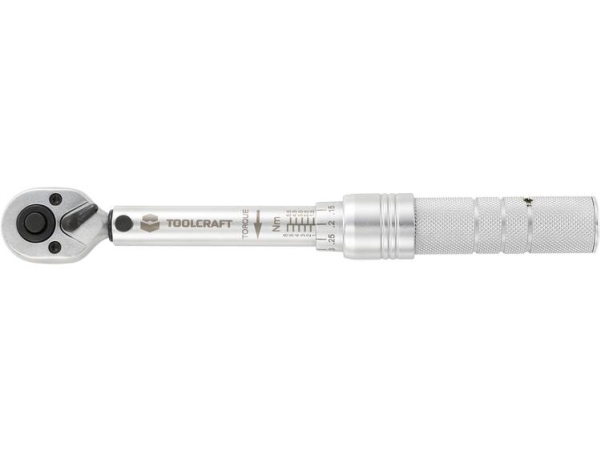 Toolcraft 819161-Iso Momentnøgler Kalibreret (Iso) Med Reversibel Skralde 1/4 (6,3 Mm) 1 - 6 Nm