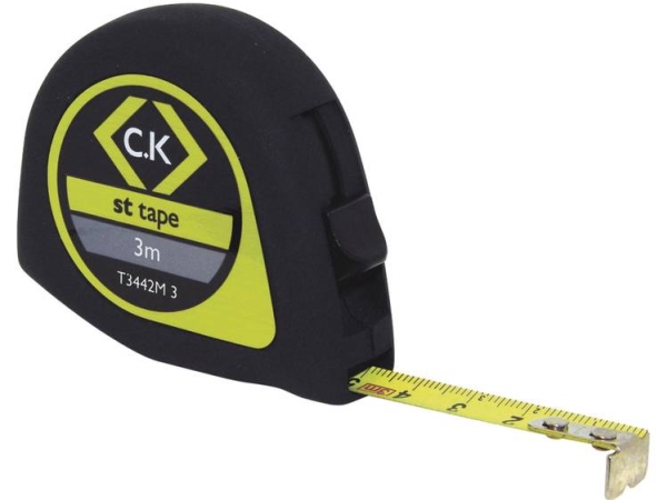 C.K T3442m 3-Iso Maßband Kalibriert (Iso) 3 M Stahl