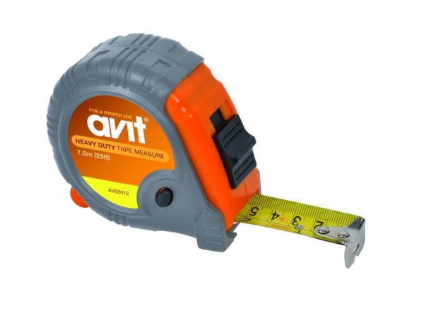 Avit Av02012-Iso Maßband Kalibriert (Iso) 7,5 M Stahl