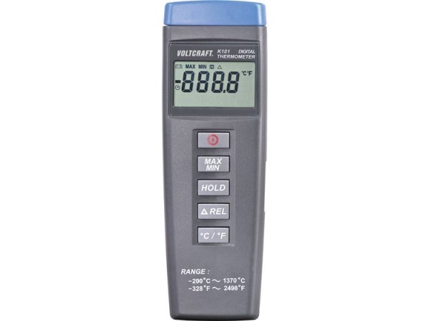 Voltcraft K101 Temperatur-Måleudstyr Kalibreret (Iso) -200 - +1370 °C Sensortype K