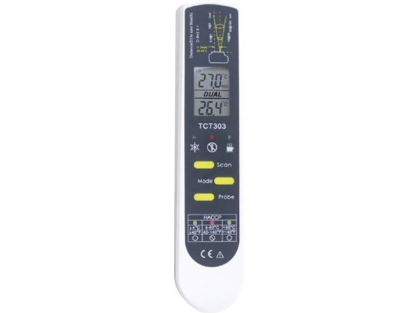 Tfa Dostmann 31.1119.K Infrarødt Termometer Kalibreret (Dakks) -55 - +250 °C Overholder Haccp (Fødevaresikkerhed)