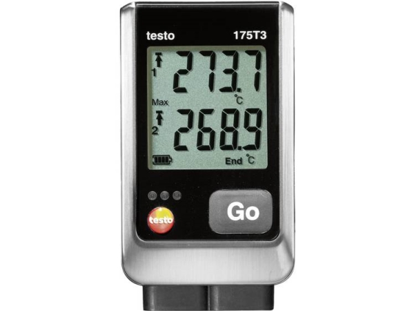 Testo 175 T3 Temperatur-Datalogger Kalibrering Efter (Dakks) Mål Temperatur -50 Til +1000 °C