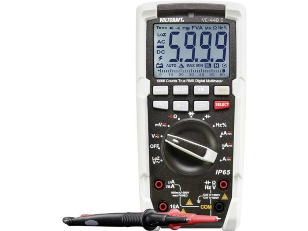 Voltcraft Vc-440 E Hand-Multimeter Digital Strahlwassergeschützt (Ip65) Cat Iii 1000 V, Cat Iv 600 V Anzeige (Counts): 6000 (Vc-440 E-Iso)