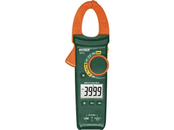 Extech Ma440-Iso Hånd-Multimeter, Strømtang Kalibreret (Iso) Digital Cat Iii 600 V Visning (Anzahl): 4000