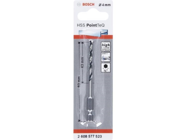 Bosch Metalbor Pointteq Hex Hss-R 4,0X83mm