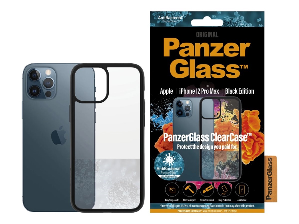 Panzerglass Clearcase Iphone 12 Pro Max | Schwarz, Cover, Apple, Apple - Iphone 12 Pro Max, 17 Cm (6.7"), Schwarz