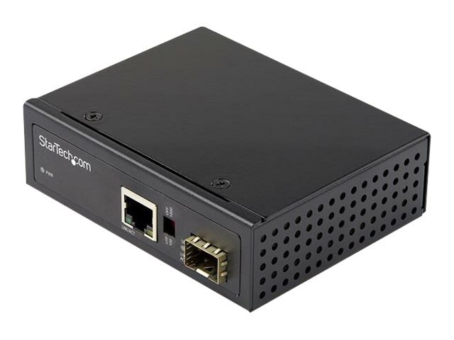 Startech.Com Industrieller Glasfaser-Zu-Ethernet-Medienkonverter, 1Gbps Sfp Zu Rj45/ Cat6, Singlemode/Multimode Glasfaser Zu Kupfer Gigabit Eternet N