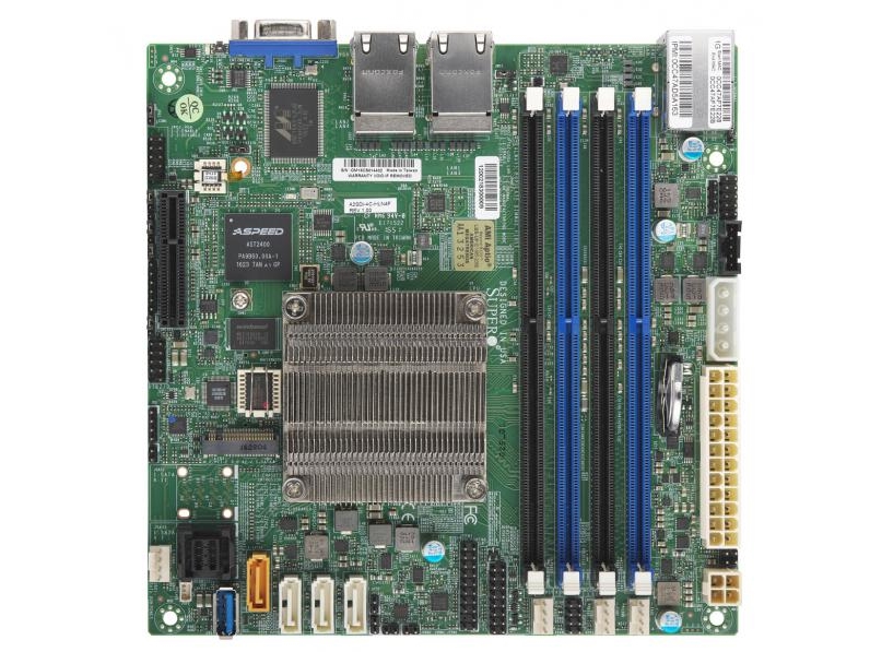 Supermicro A2sdi 4c Hln4f Intel Intel Atom  Ddr4 Sdram 256 Gb Dimm 1.2 V