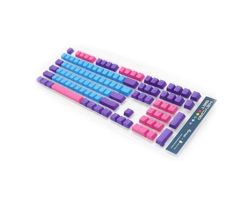 Ducky Joker, Tastaturkappe, Thermoplastisches Polyester (Pbt), Blau, Pink, Violett