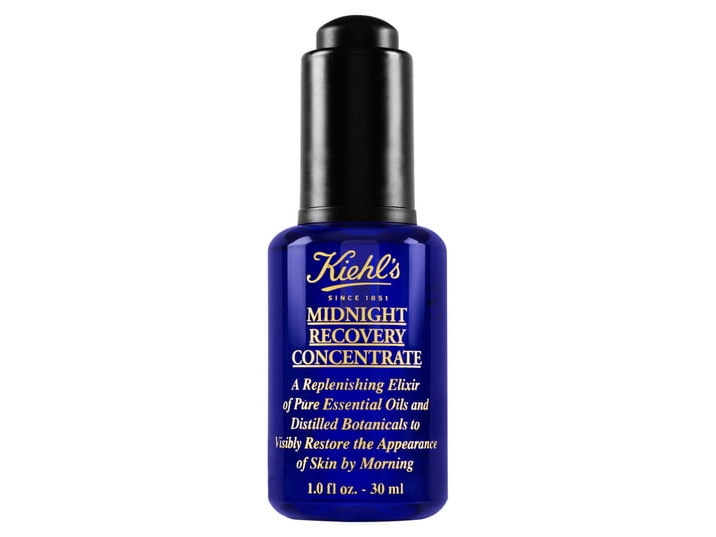 Kiehl's Midnight Recovery Concentrate Night Regenerating Oil Serum 30Ml For Fresh Skin Look