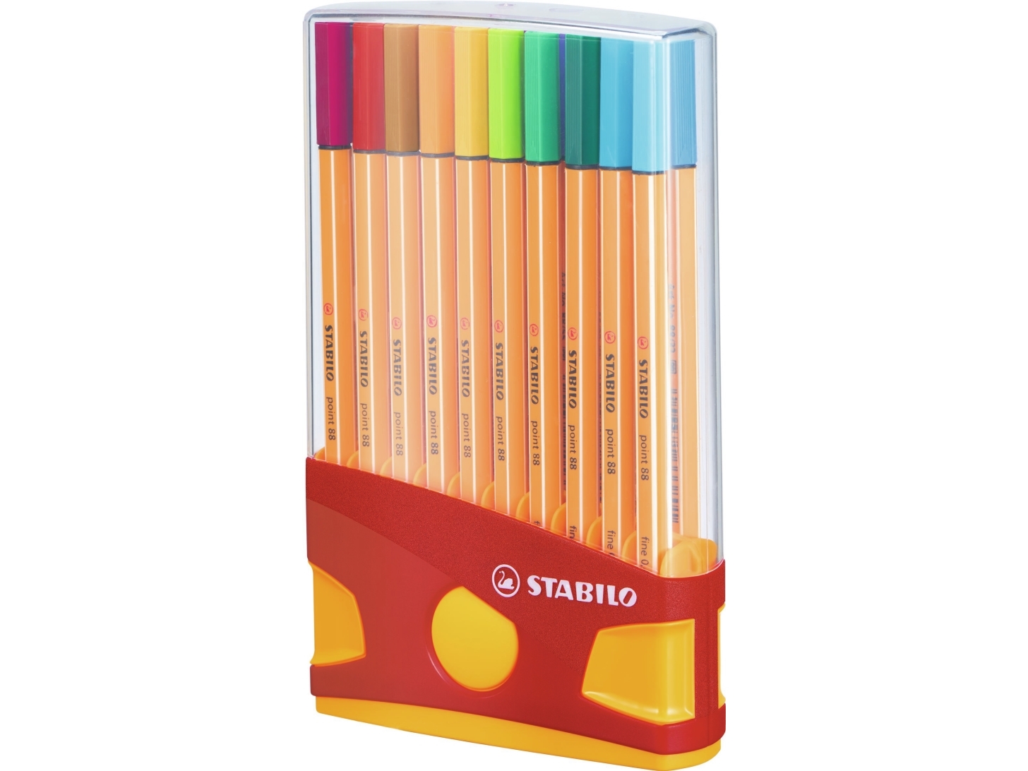 Stabilo Point 88, Forskellige Farver, Forskellige Farver, Plast, Sekskantet, Metal, 0,4 Mm