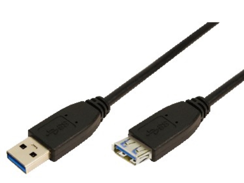 Logilink 1M Usb A - Usb A 3.0 F/M, 1 M, Usb A, Usb A, Usb 3.2 Gen 1 (3.1 Gen 1), Hanstik/Hunstik, Sort