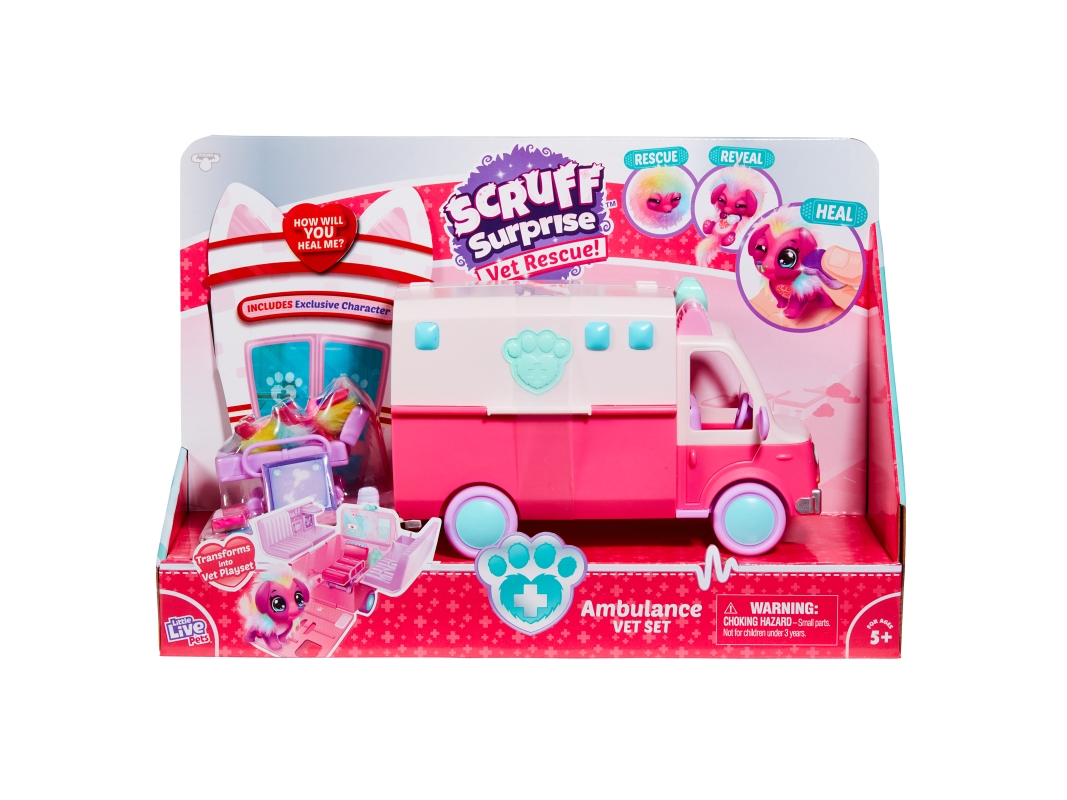 Moose Toys Little Rescue Scruff-a-luvs Ambulance Playset | Leksaker - Figurer & Dockor - Figurlekset | GameStuff