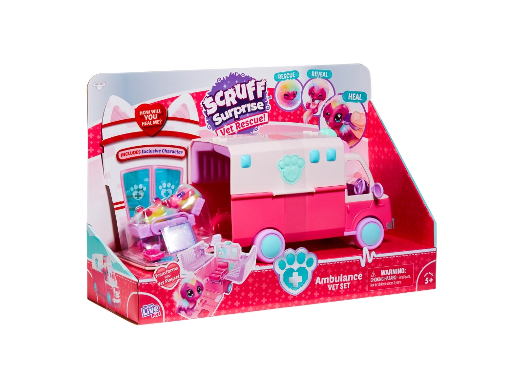 Moose Toys Little Rescue Scruff-a-luvs Ambulans lekset | Leksaker - Figurer & Dockor - Figurlekset | GameStuff