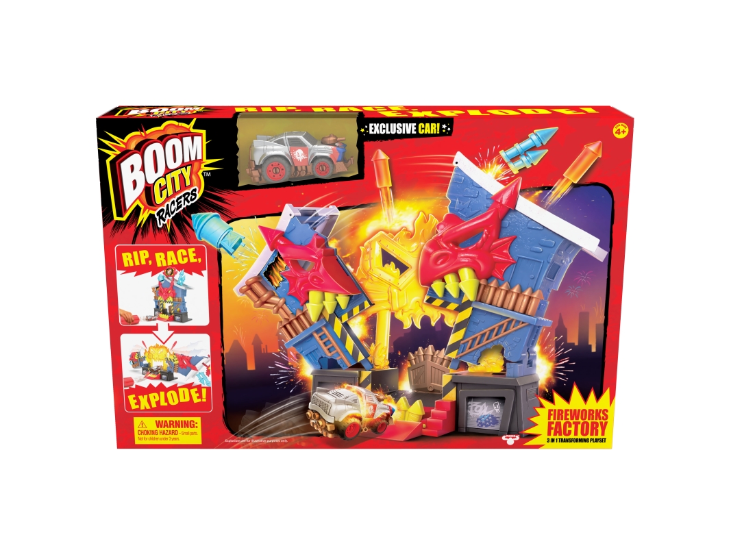 Boom City Racers Firework Factory | Leksaker - Bilar och andra fordon - Lekset med fordon | GameStuff