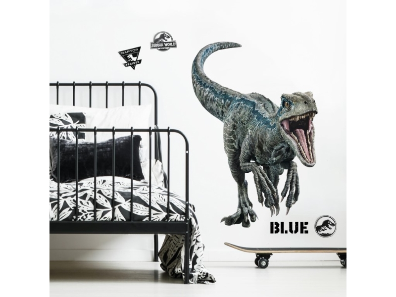 Billede af Jurassic World 2 Blue Velociraptor Gigant Wallsticker hos Computersalg.dk