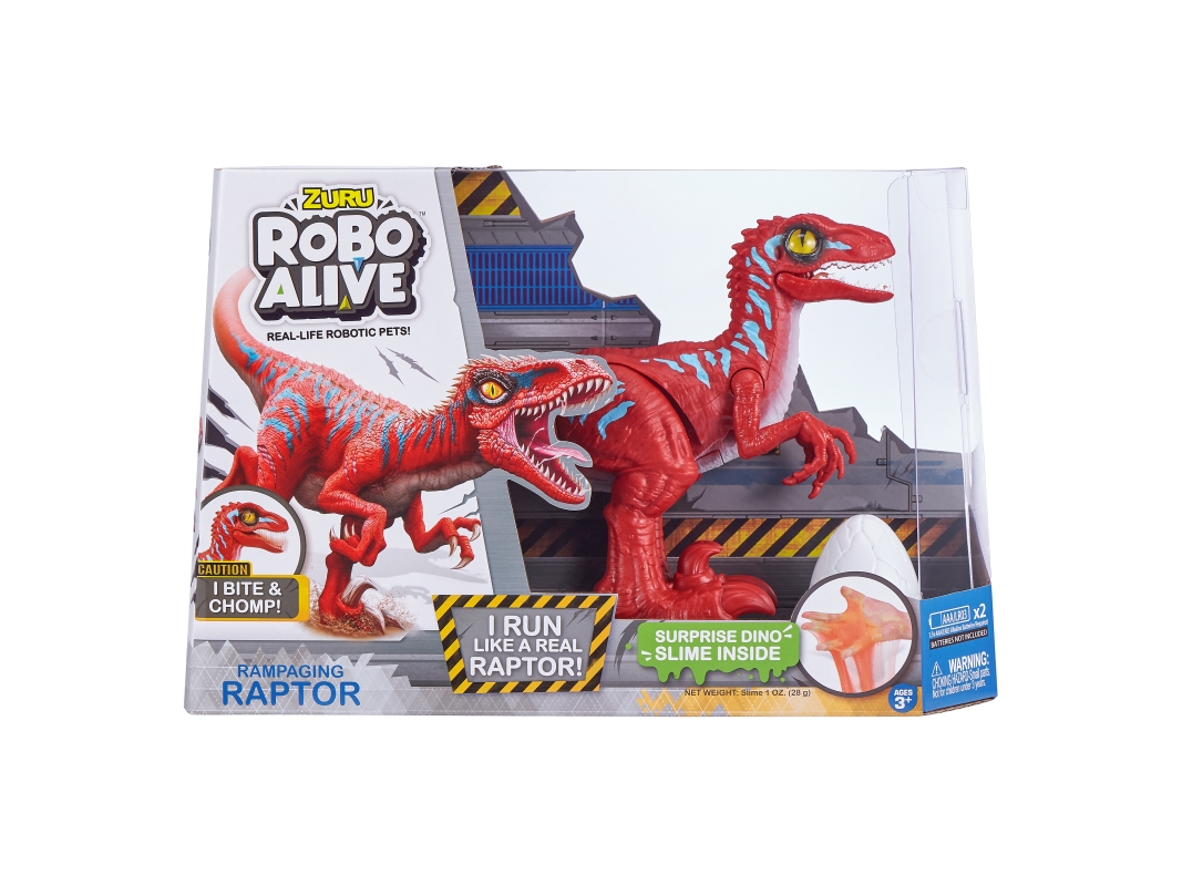 Robo Alive Dino Raptor - 1 stk/1 pcs - assorteret/assorted